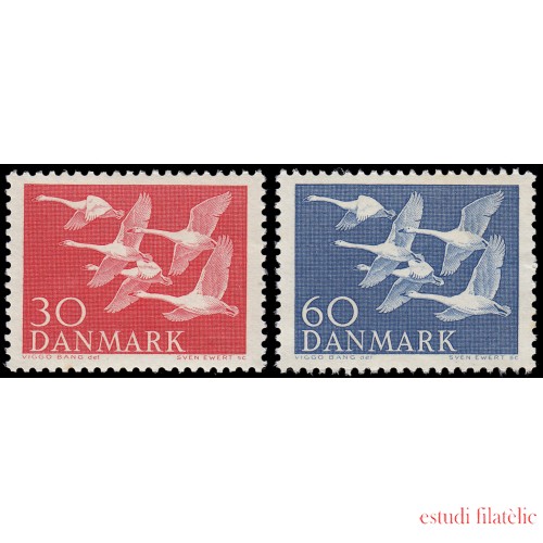 Dinamarca  Denmark 372/73 1956 Día de los países del Norte MNH