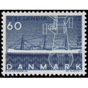 Dinamarca Denmark 413 1962 50 aniv. del Selandia, primer barco a motor MNH