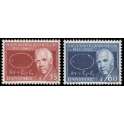 Dinamarca Denmark 429/30 1963 Profesor Niels H.D. Bohr, Premio Nobel MNH