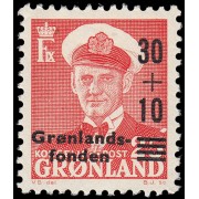 Groenlandia 33 1959 En beneficio del Fondo de asistencia de Groenlandia Rey Federico IX MNH