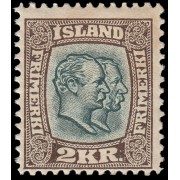 Islandia Iceland 60 1907 Reyes Cristián IX y Federico VIII MNH