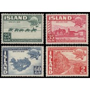 Islandia Iceland 220/23 1949 75 aniv. de la U.P.U. MNH