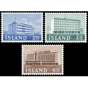 Islandia Iceland 316/18 1962 Edificios administrativos MNH