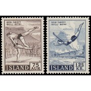 Islandia Iceland 256/57 1955 Deportes MNH