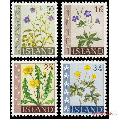 Islandia Iceland 302A/05 1960-62 Florres MNH