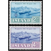 Islandia Iceland 309/10 1961 175 aniv. de Reykjavik MNH