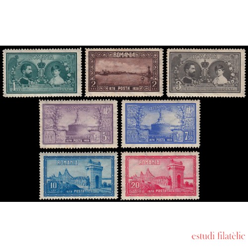 Rumanía Romania 358/64 1928 50 aniv. de la unión de Dobrogea MNH