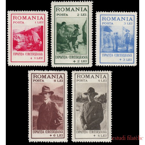 Rumanía Romania 422/26 1931 Exposición de escultismo en Bucarest MNH