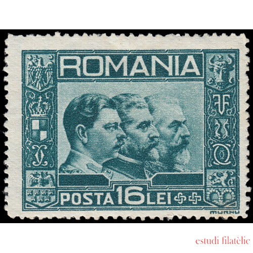 Rumanía Romania 427 1931 Reyes Carol II, Fernando I y Carol I MH