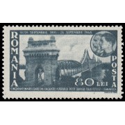 Rumanía Romania 871 1945 50 aniv. del puente Saligny sobre el río Danubio, Cernavoda MNH