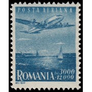 Rumanía  Romania Aéreo 42 1947 Día del trabajo Avión Douglas DC 6  MNH