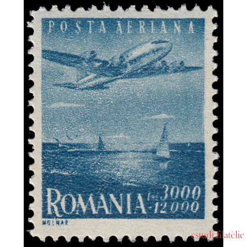 Rumanía  Romania Aéreo 42 1947 Día del trabajo Avión Douglas DC 6  MNH