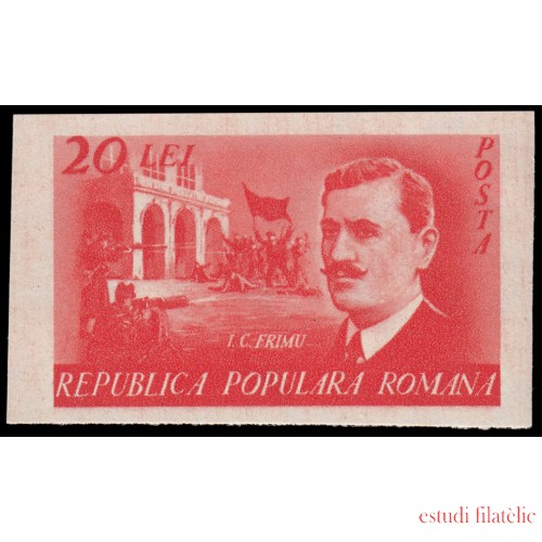 Rumanía Romania 1078 1949 30 aniv. de la muerte del sindicalista I.G.Frimu MNH