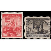 Rumanía Romania 1281/82 1952 Mes de la amistad rumano-soviética MNH