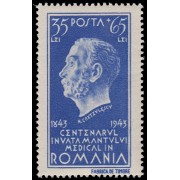 Rumanía Romania 760 1943 Centenario de la enseñanza de la medicina en Rumanía MNH