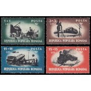 Rumanía  Romania 1066/69 1948 En honor de los auxiliares de transportes y comunicaciones MNH