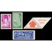 Rumanía Romania 1525/28 1957 Festival mundial de la juventud en Moscú MNH