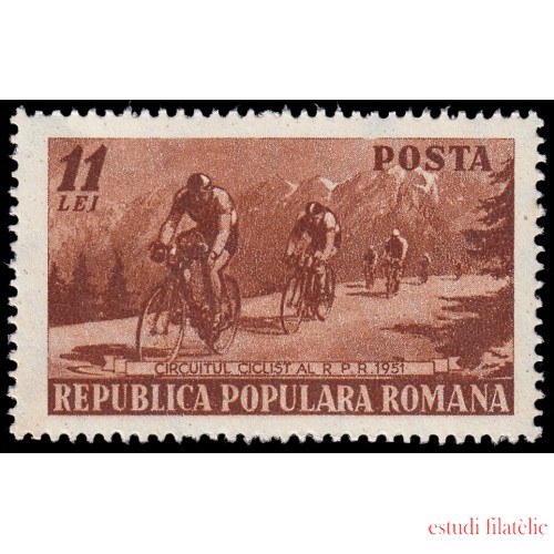 Rumanía Romania 1150 1951 Vuelta ciclista a Rumanía MNH