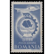 Rumania Romania Aéreo 38 1947 1º Congreso de la unión sindical rumana MNH