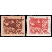 Rumanía Romania 1179/80 1951 Mes de la amistad rumano-soviética MNH