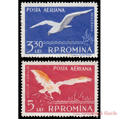 Rumania Romania Aéreo 73/74 1957 Fauna de l delta del Danubio MH