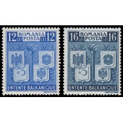 Rumanía Romania 595/96 1940 Entente balcánica MNH