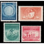 Rumanía Romania 1276/79 1952 Consejo de la Unión Internacional de estudiantes MNH