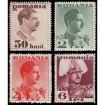 Rumanía Romania 471/74 1934 Rey Carlos II MNH