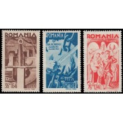 Rumanía Romania 709/11 1943 2º aniv. de la entrada en guerra de Rumanía MNH