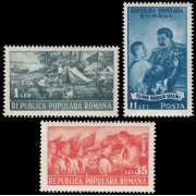 Rumanía Romania 1146/48 1951 2 aniv. de la Organización de Jóvenes pioneros MNH