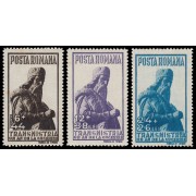 Rumanía Romania 696/98 1943 Aniversario de la liberación de la Transnítria Busto de Miron Costin MNH