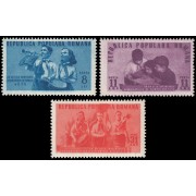 Rumanía Romania 1114/16 1950 Primer aniversario de Jóvenes pioneros MNH