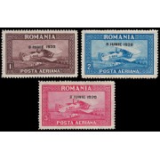 Rumanía  Romania Aéreo 4/6 1930 Conmemoración del advenimiento del Rey Carlos II MNH