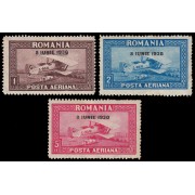 Rumanía  Romania Aéreo 4/6 1930 Conmemoración del advenimiento del Rey Carlos II MH