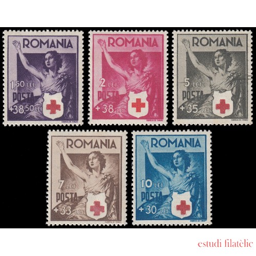 Rumanía Romania 649/53 1941 Cruz Roja MNH