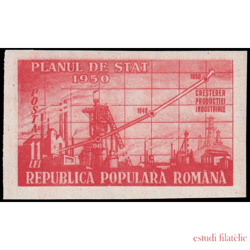 Rumanía Romania 1088 1950 Plan de Estado MNH