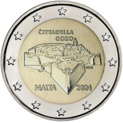 Malta 2024 2 € euros conmemorativos Ciudadela de Goz