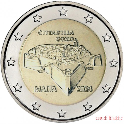 Malta 2024 2 € euros conmemorativos Ciudadela de Goz