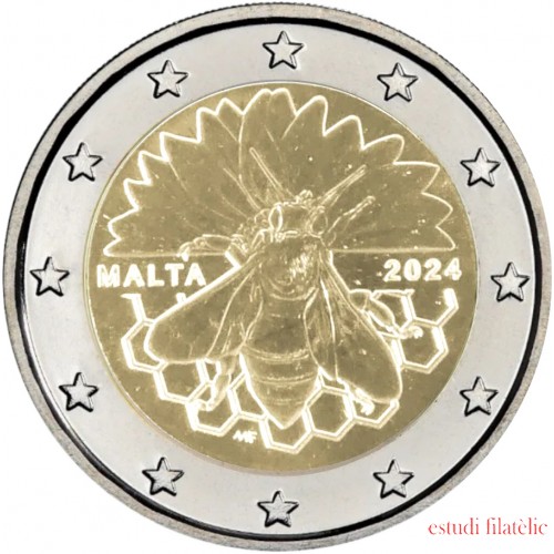 Malta 2024 2 € euros conmemorativos Abeja de Malta