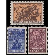 Bulgaria Bulgary 536/38 1947 Lucha contra el fascirmo MNH