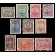 Bulgaria Bulgary 132/41 1920 Sellos de 1911-19 sobrecargados MH