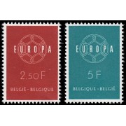 Bélgica 1111/12 1959 Europa MNH