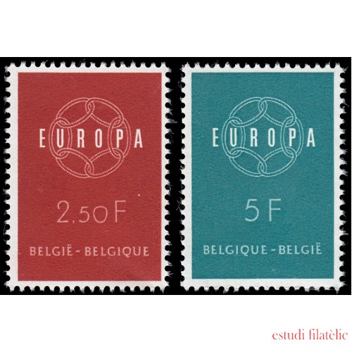 Bélgica 1111/12 1959 Europa MNH