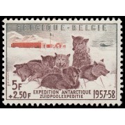 Bélgica 1030 1957 Expedición antártica belga MNH