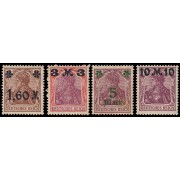 Alemania Imperio Germany 134/37 1921 Sellos de 1920 con sobrecarga MH