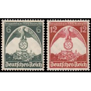 Alemania Imperio Germany 545/46 1935 Congreso de Núremberg Mitin de Núremberg MH