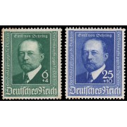 Alemania Imperio Germany 684/85 1940 50 aniv. del desarrollo de la antitoxina diftérica MH