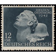 Alemania Imperio Germany 736 1942 Día de los héroes MH