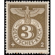 Alemania Imperio Germany 762 1943 Águila del Reich con numeral MH