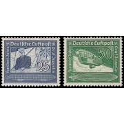 Alemania Imperio Germany 57/58 1938 Centenario del nacimiento del conde F. Von Zeppelin MH